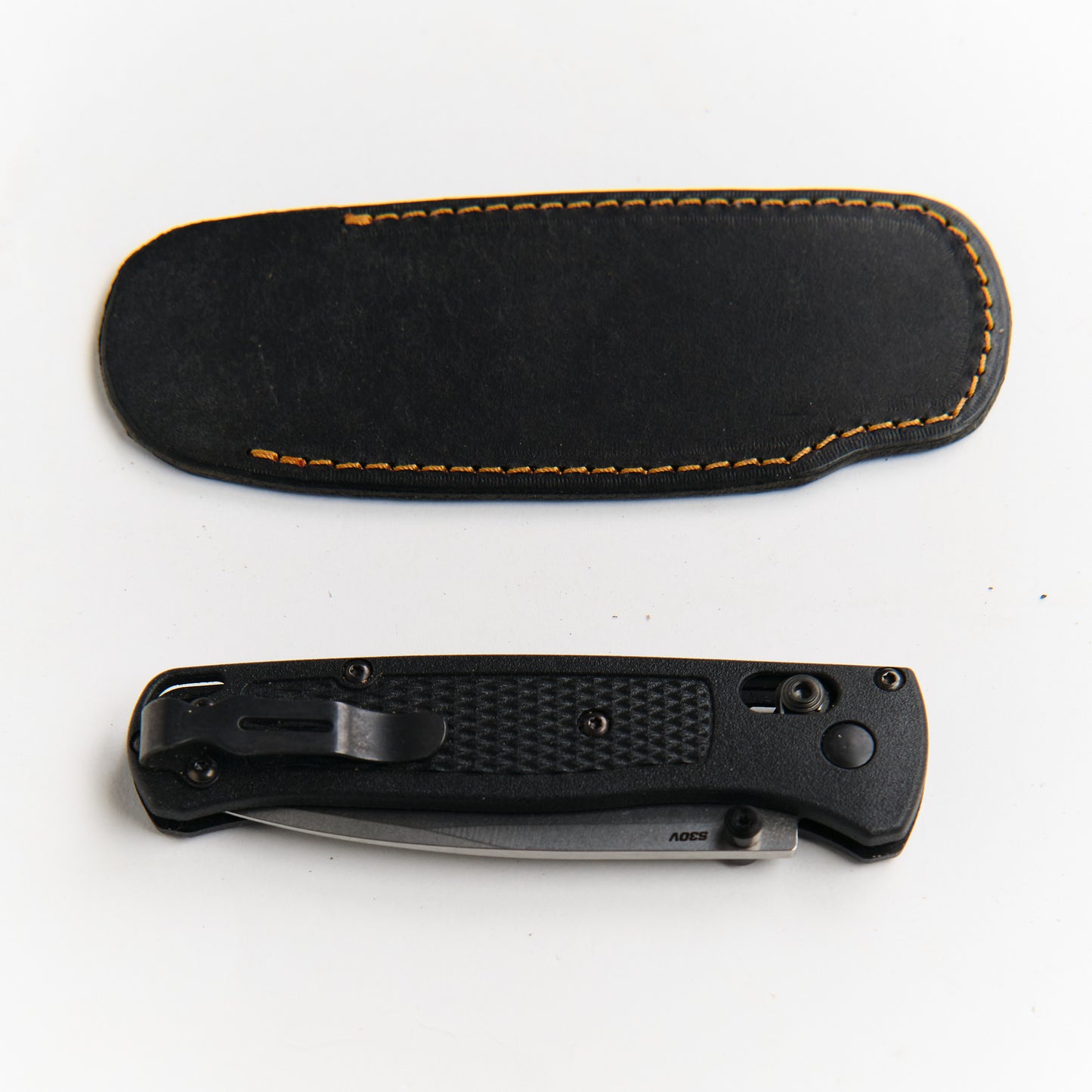Leather Pocket Knife Sheath - Bugout
