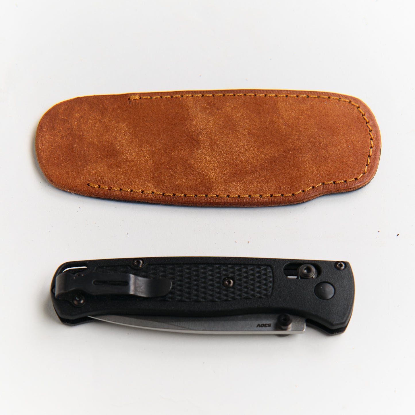 Leather Pocket Knife Sheath - Bugout