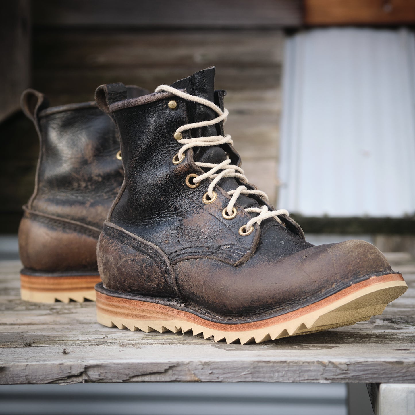 Chopped Vintage Logger Boot