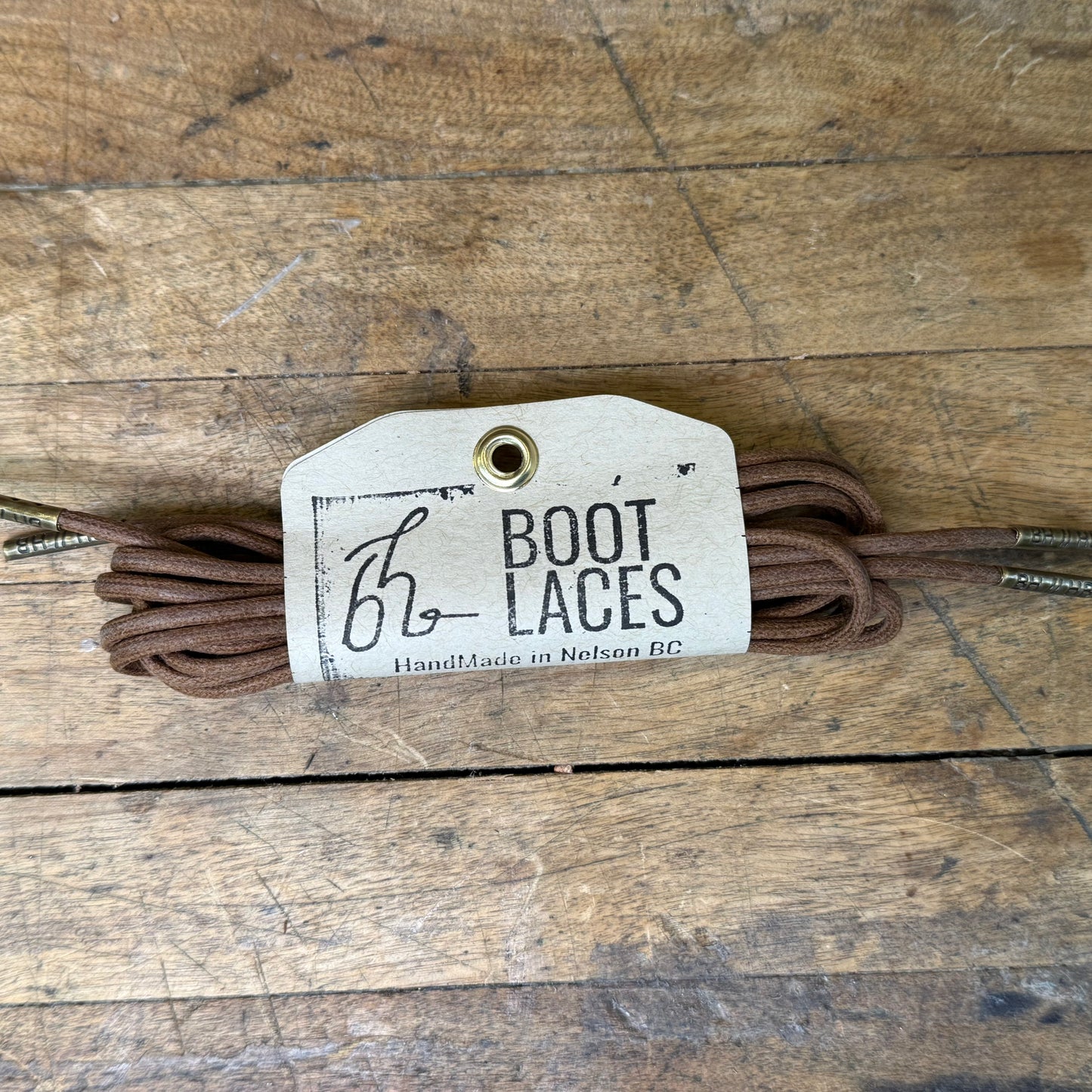 Boot Lace - Waxed Cotton Brown