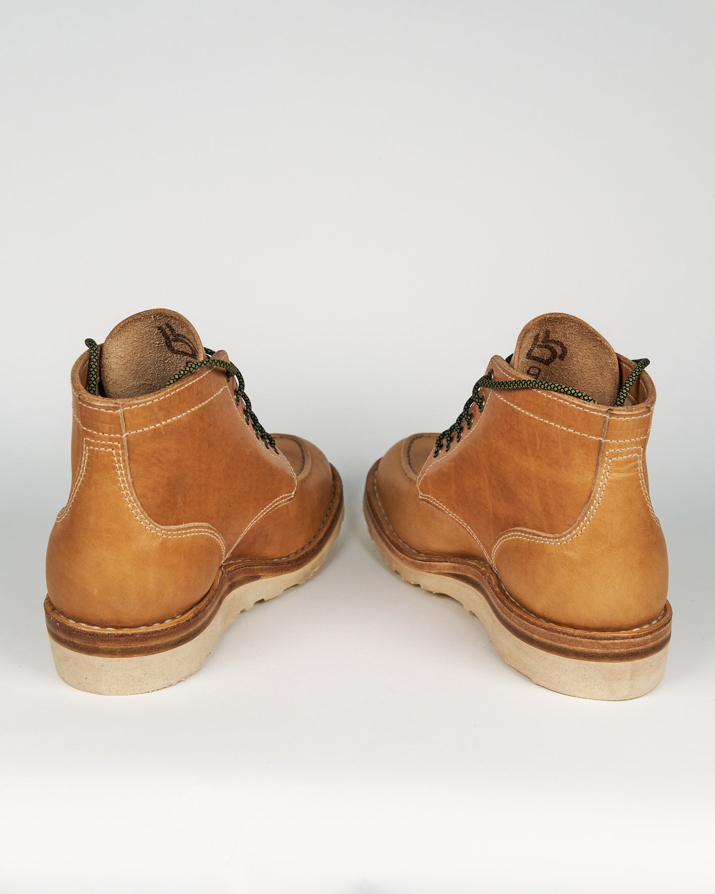 Blonde Moc Toe Leather Boot