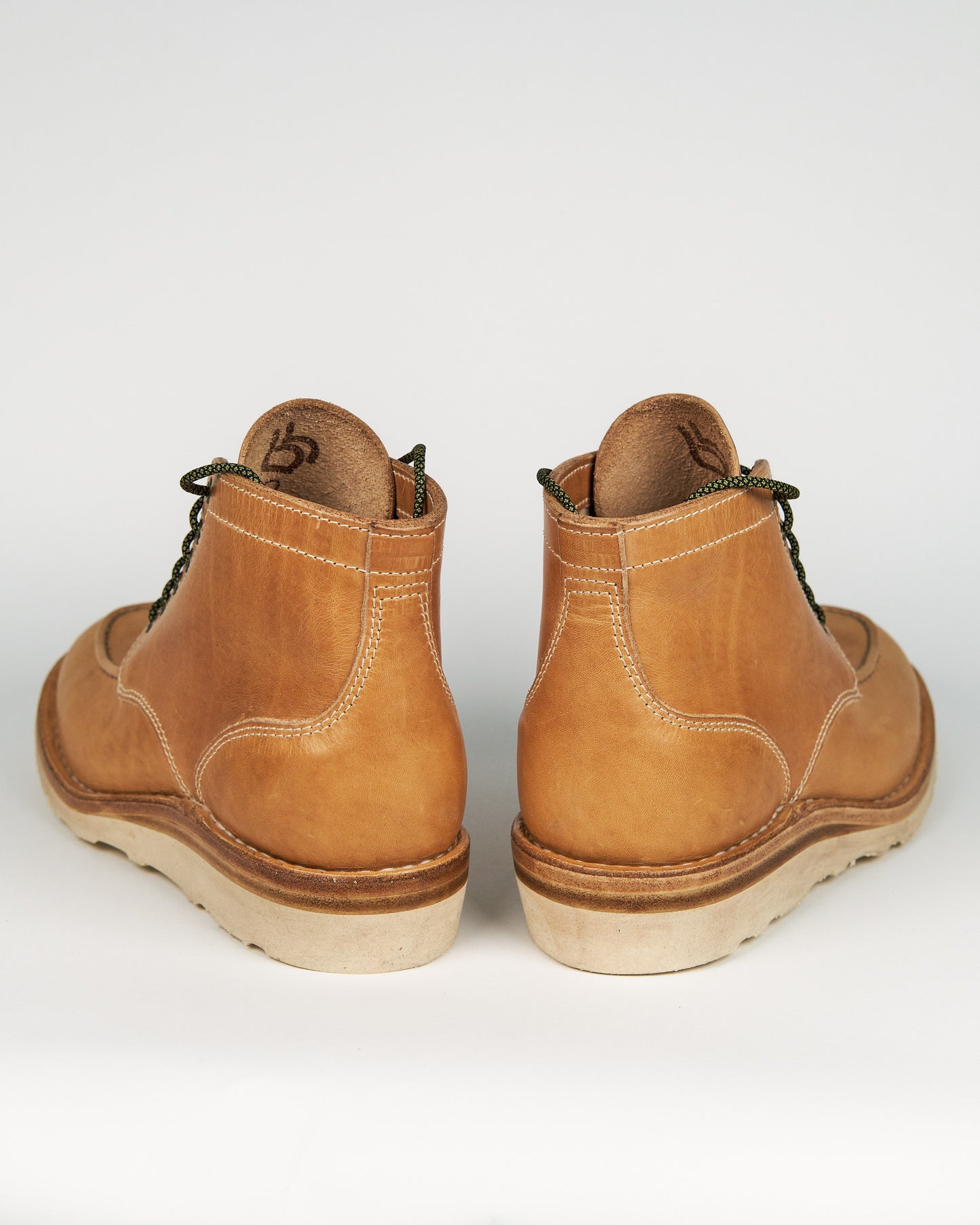 Blonde Moc Toe Leather Boot