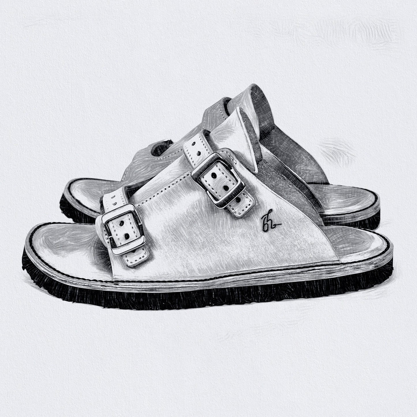 LakeSide Slide - Leather Sandal
